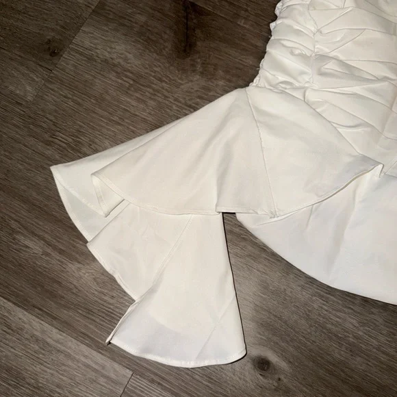 Mistress Rocks White Ruffle top - Picture 7 of 15